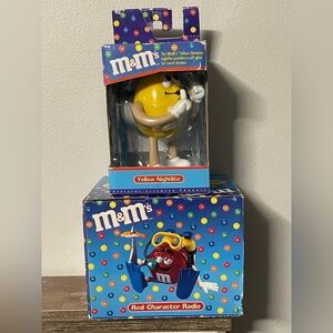 Vintage Official M&M's Yellow Character Nightlite & Red Character Radio